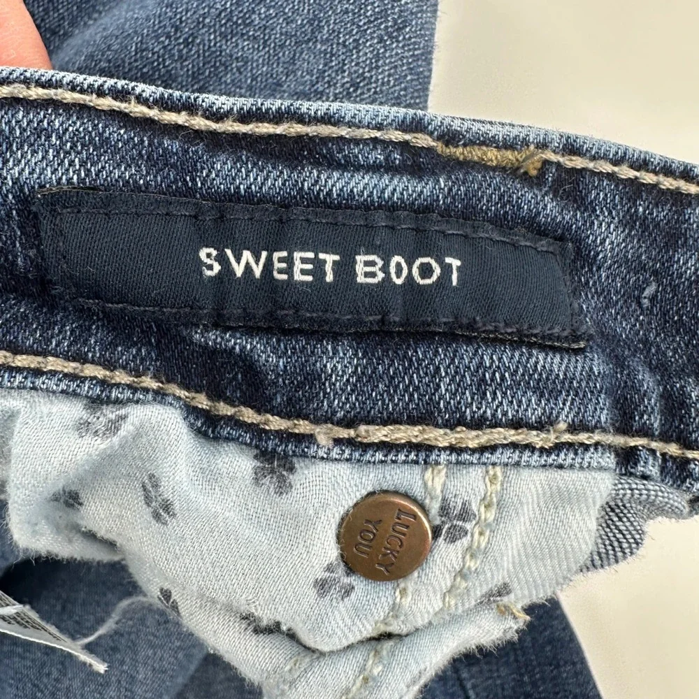 Lucky Brand Sweet Boot Jeans Womens 14/32 Regular Wash Denim Blue‎